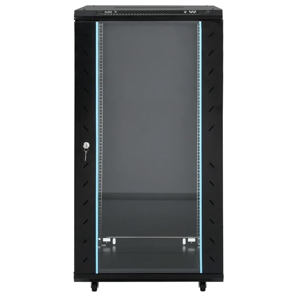 vidaXL 22U nettverksskap med svingbare føtter 19" IP20 60x60x120 cm
