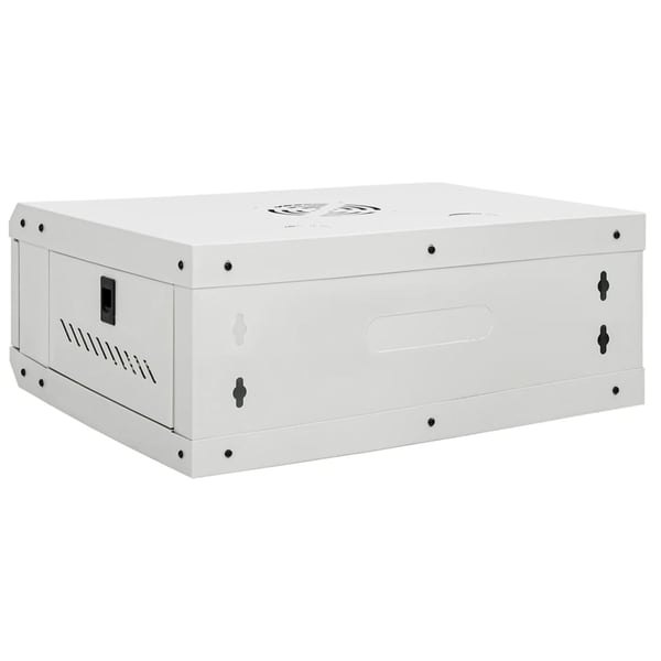 vidaXL 4U Seinäkiinnitettävä verkkolaitekaappi IP20 53x40x21 cm