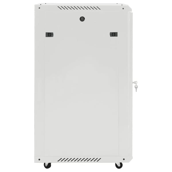 vidaXL 18U Verkkolaitekaappi kääntyvät jalat 19" IP20 60x60x100 cm