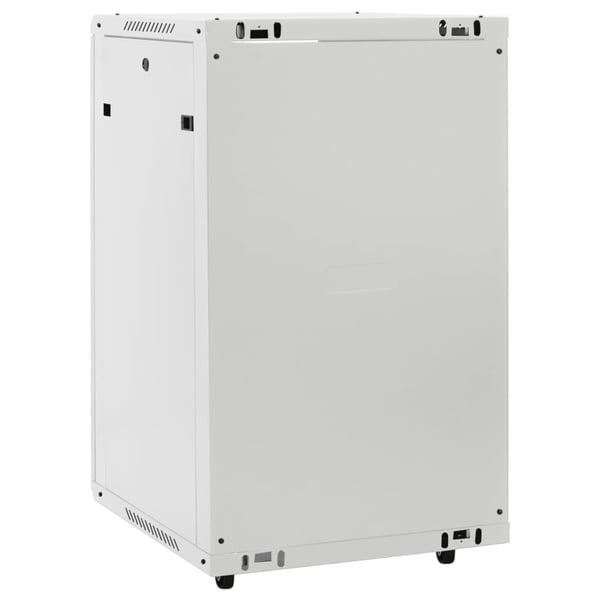 vidaXL 18U Verkkolaitekaappi kääntyvät jalat 19" IP20 60x60x100 cm