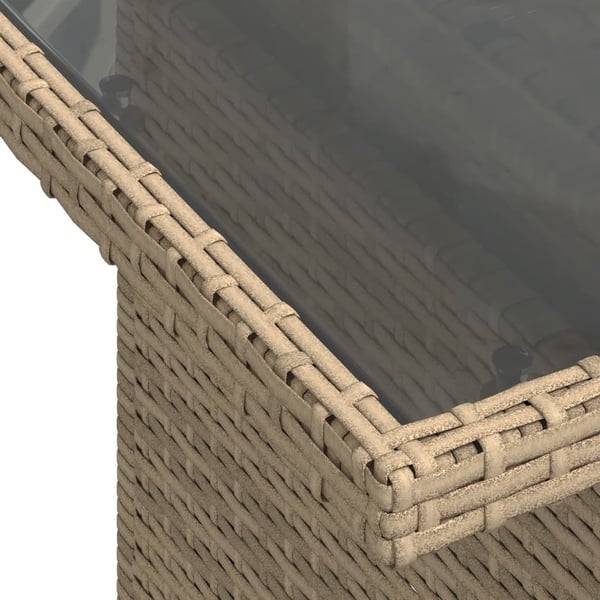 vidaXL sofasæt til haven 9 dele med hynder polyrattan beige