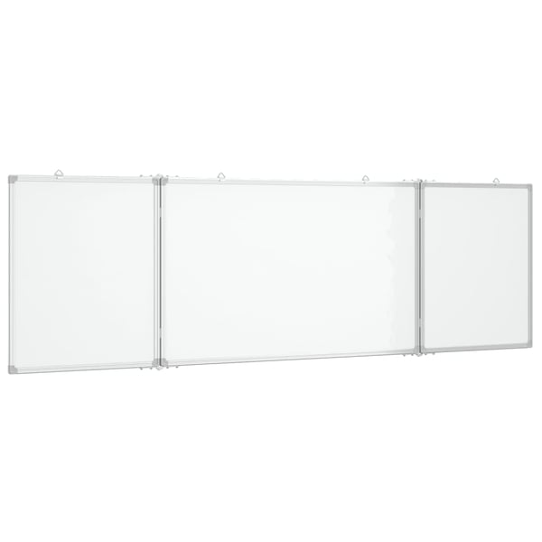 vidaXL magnetisk whiteboard 160x50x1,7 cm foldbart aluminium