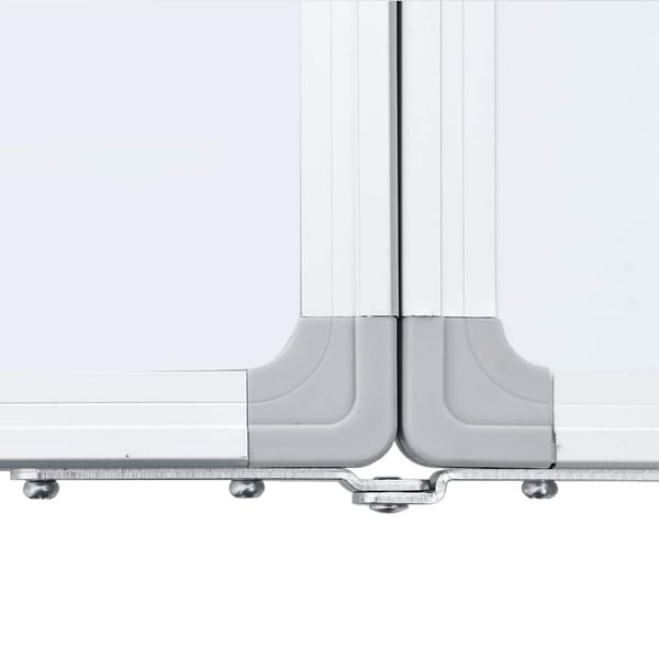 vidaXL magnetisk whiteboard 160x50x1,7 cm foldbart aluminium