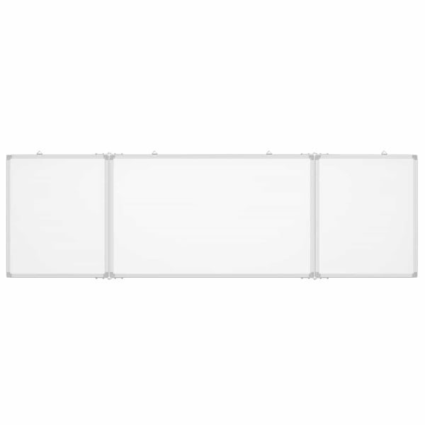 vidaXL magnetisk whiteboard 160x50x1,7 cm foldbart aluminium