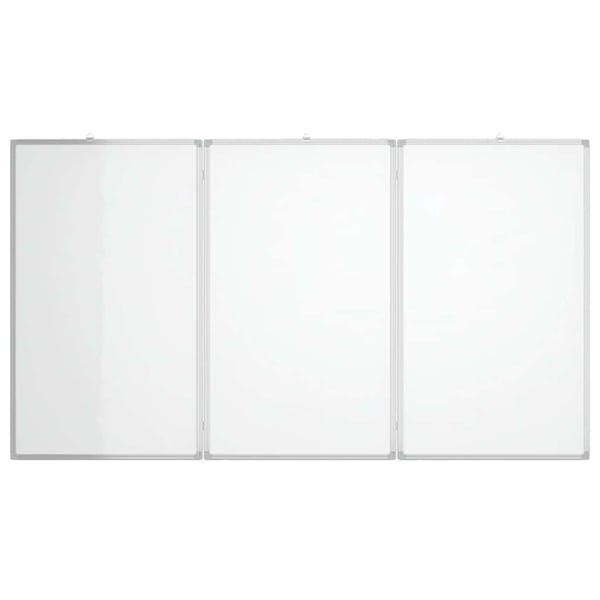vidaXL magnetisk whiteboard 150x80x1,7 cm foldbart aluminium
