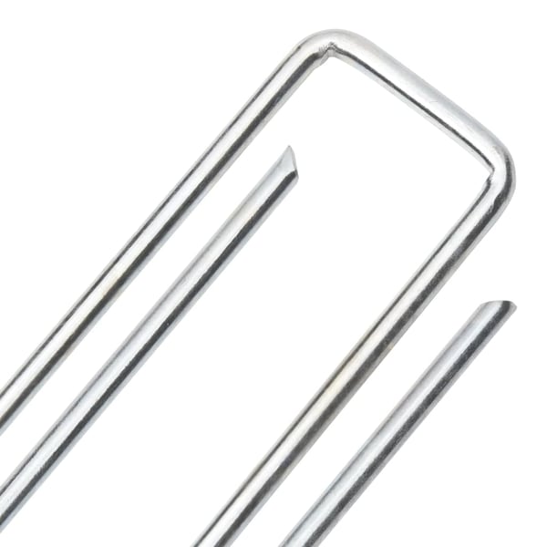 vidaXL Markpinne U-format 25 st 20x4 cm galvaniserat stål