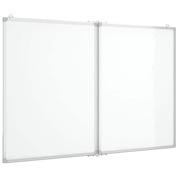 vidaXL Magnetisk tavle sammenleggbar 100x80x1,7 cm aluminium