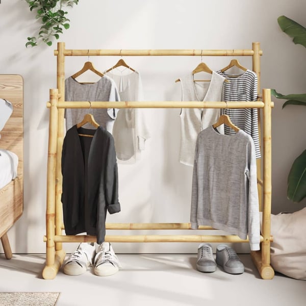 vidaXL Vaateteline 100x30x100 cm bambu