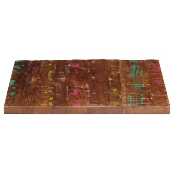 vidaXL Bordplate 70x70x1,5 cm firkantet gjenvunnet heltre