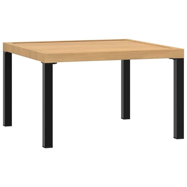 vidaXL havebord 65x65x40 cm aluminium sort
