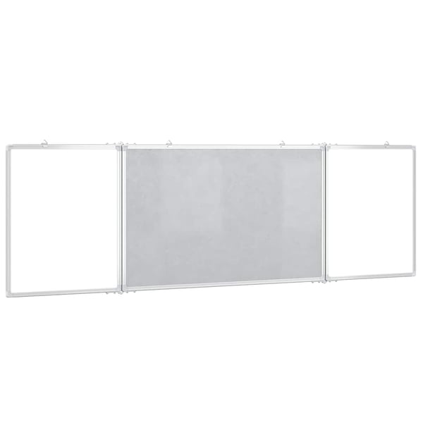 vidaXL Magnetisk tavle sammenleggbar 200x60x1,7 cm aluminium