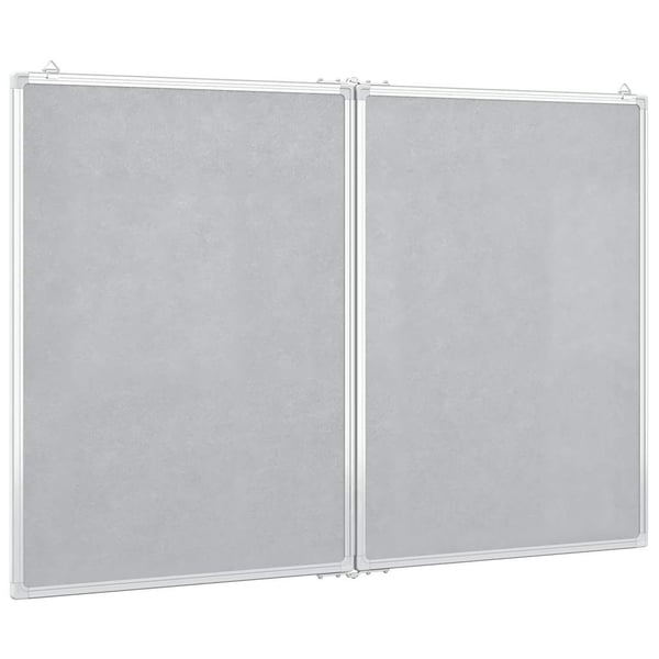 vidaXL magnetisk whiteboard 120x80x1,7 cm foldbart aluminium