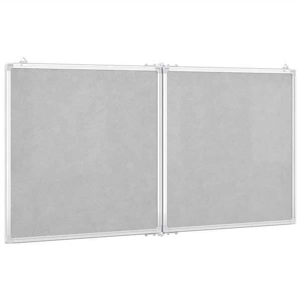 vidaXL magnetisk whiteboard 120x60x1,7 cm foldbart aluminium