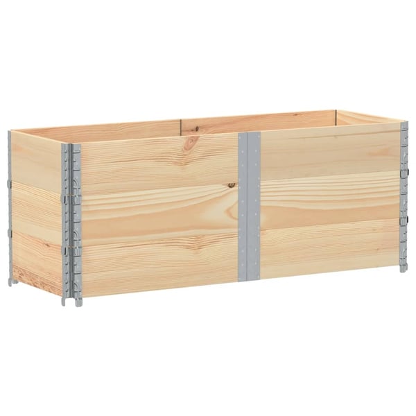 vidaXL Pallkragar 3 st 150x50 cm massivt furu
