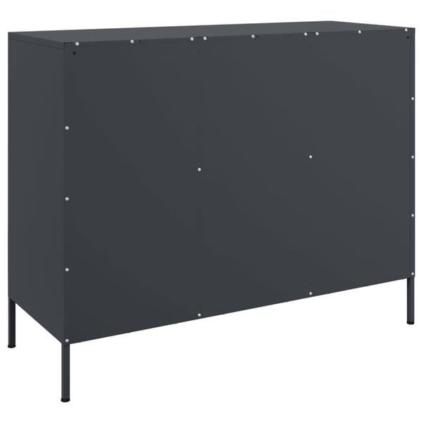 vidaXL Skjenk antrasitt 100,5x39x79 cm stål
