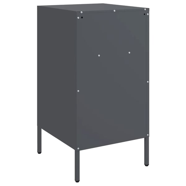 vidaXL sengeborde 2 stk. 36x39x68 cm stål antracitgrå