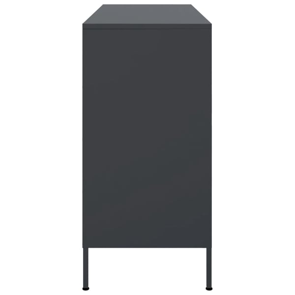vidaXL skab 100,5x39x79 cm stål antracitgrå