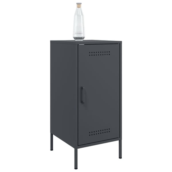 vidaXL Skjenker 2 stk antrasitt 36x39x79 cm stål