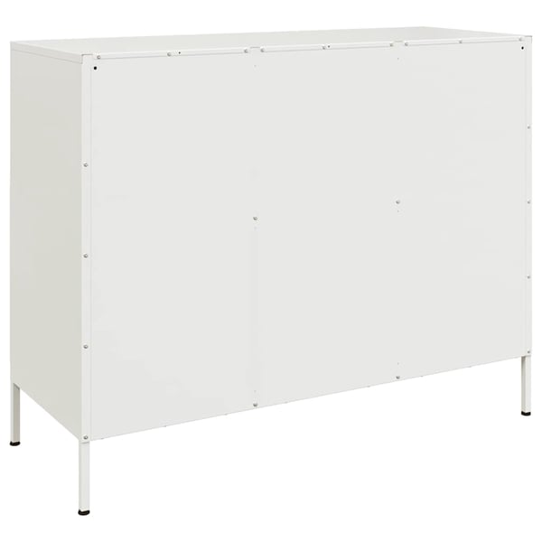 vidaXL skab 100,5x39x79 cm stål hvid