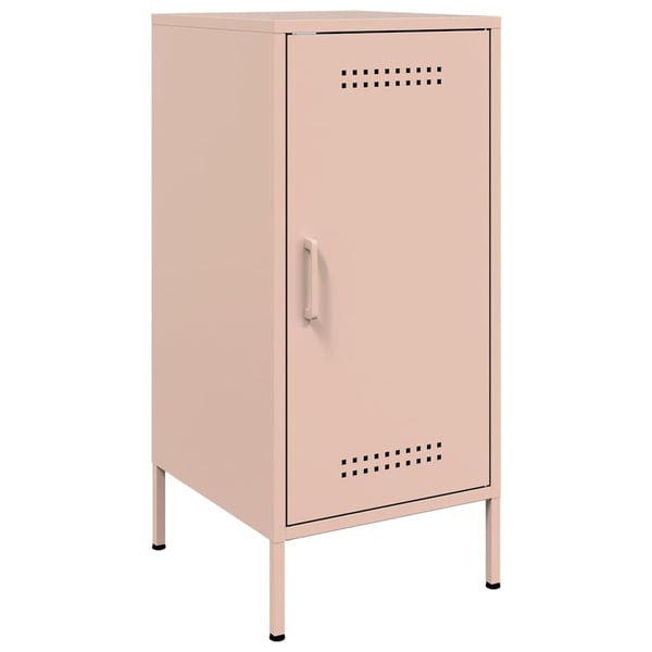 vidaXL Skjenker 2 stk rosa 36x39x79 cm stål
