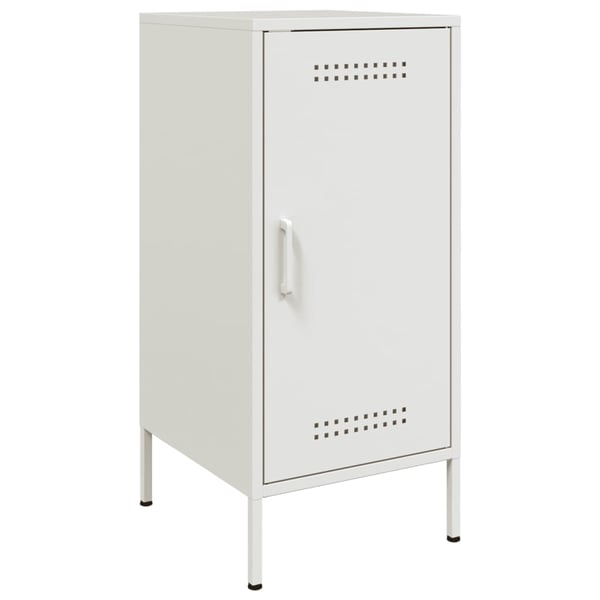 vidaXL skab 36x39x79 cm stål hvid