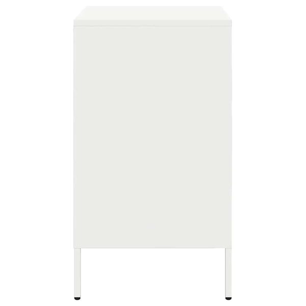 vidaXL sengeborde 2 stk. 36x39x68 cm stål hvid