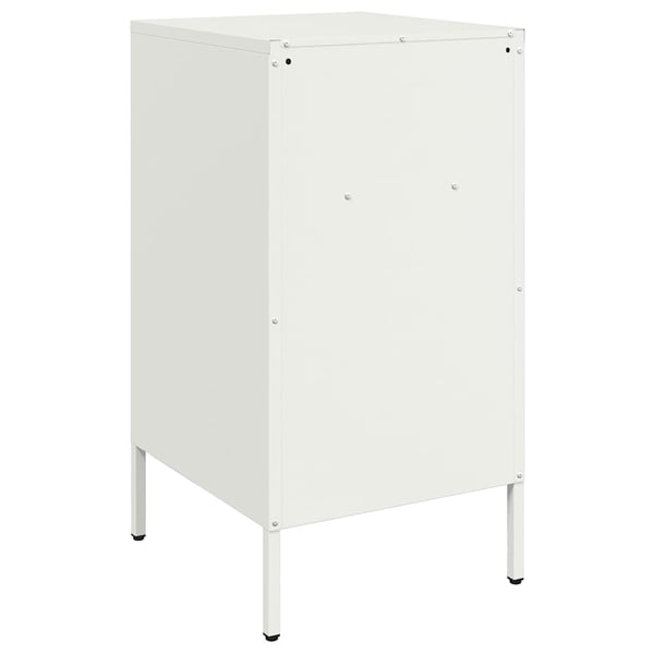 vidaXL sengeborde 2 stk. 36x39x68 cm stål hvid