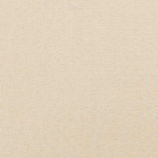 vidaXL kontinentalseng med madras 120x190 cm stof cremefarvet