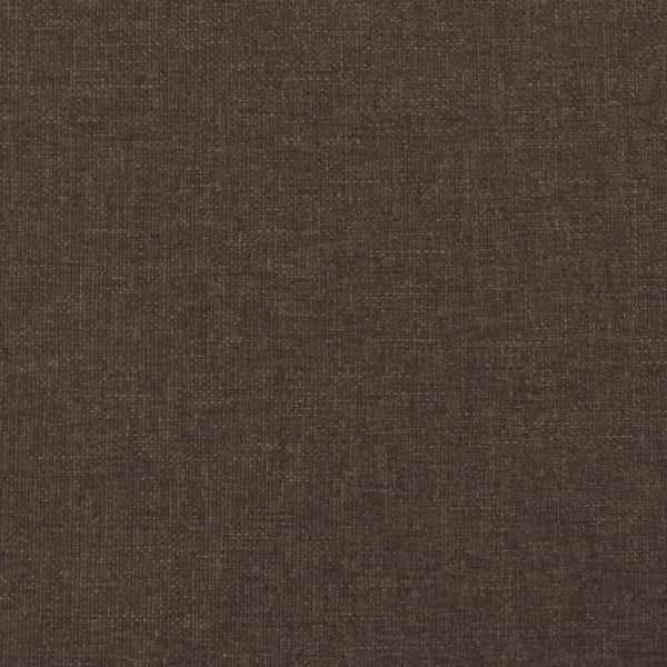 vidaXL kontinentalseng med madras 120x190 cm stof mørkebrun