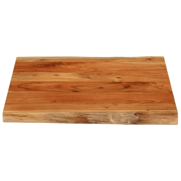 vidaXL Bordplate 40x40x3,8 cm firkantet heltre akasie naturlig kant