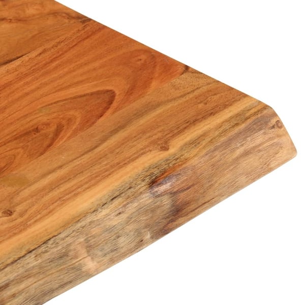 vidaXL Bordplate 40x40x3,8 cm firkantet heltre akasie naturlig kant