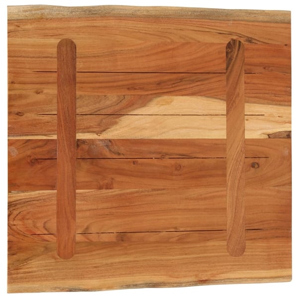 vidaXL Bordplate 40x40x3,8 cm firkantet heltre akasie naturlig kant
