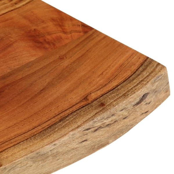 vidaXL Bordplate 60x40x3,8 cm rektangulær heltre akasie naturlig kant