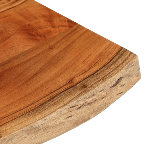 vidaXL Vegghylle 80x40x3,8 cm rektangulær heltre akasie naturlig kant