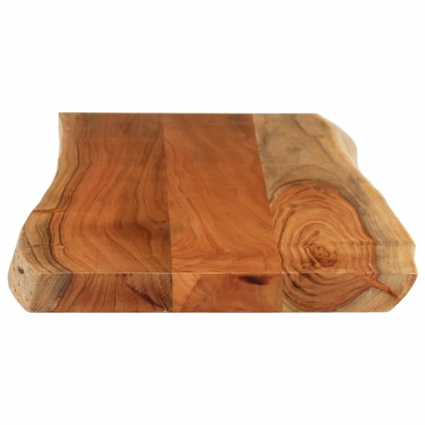 vidaXL Vegghylle 80x40x3,8 cm rektangulær heltre akasie naturlig kant