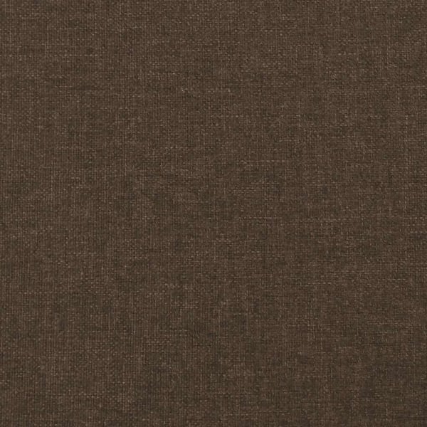 vidaXL kontinentalseng med madras 120x190 cm stof mørkebrun