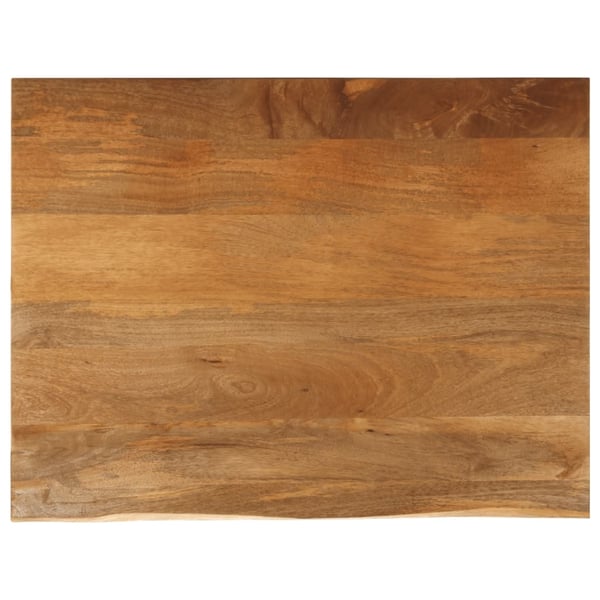 vidaXL bordplade 110x80x2,5 cm naturlig kant massivt mangotræ