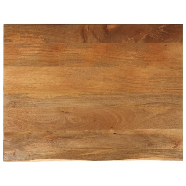 vidaXL bordplade 110x80x3,8 cm naturlig kant massivt mangotræ