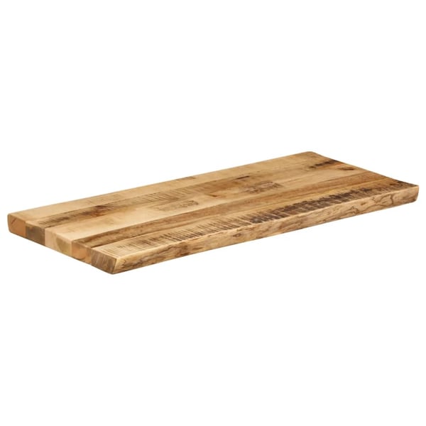 vidaXL Bordplate naturlig kant 100x40x3,8 cm grovt heltre mangotre