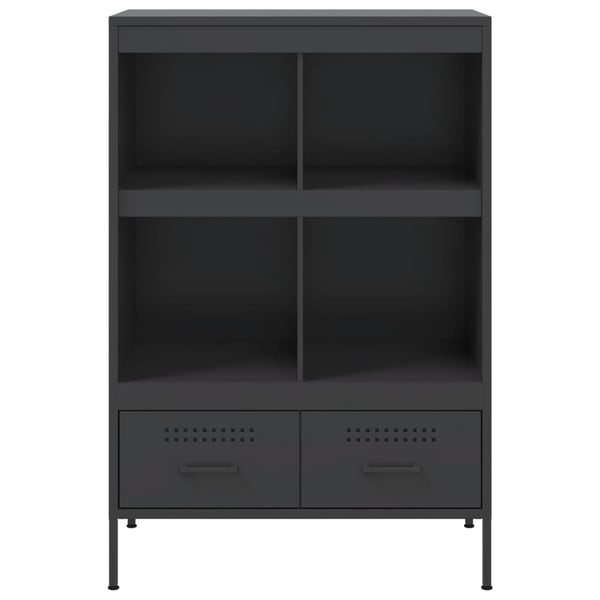 vidaXL Highboard svart 68x39x101,5 cm stål