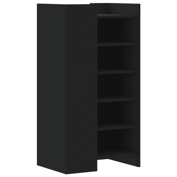 vidaXL skoreol 52x37,5x100 cm konstrueret træ sort