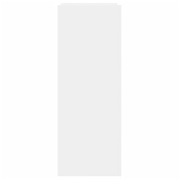 vidaXL Skohylle hvit 74,5x37,5x100 cm konstruert tre
