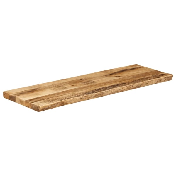 vidaXL Bordplate naturlig kant 110x40x3,8 cm grovt heltre mangotre