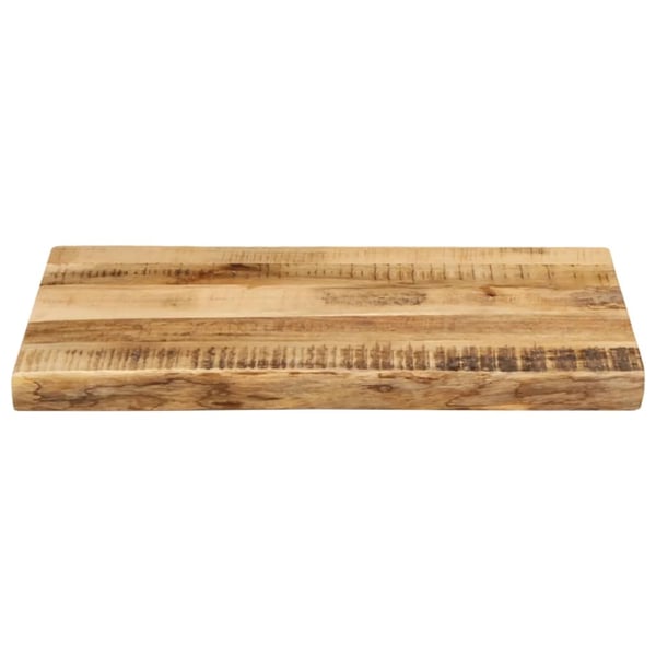 vidaXL Bordplate naturlig kant 50x40x2,5 cm grovt heltre mangotre