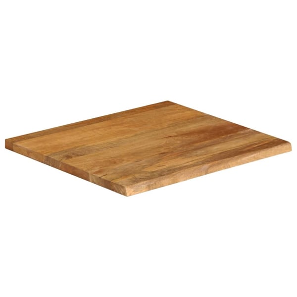 vidaXL Bordplade med levende kant 80x80x2,5 cm massivt mangotræ