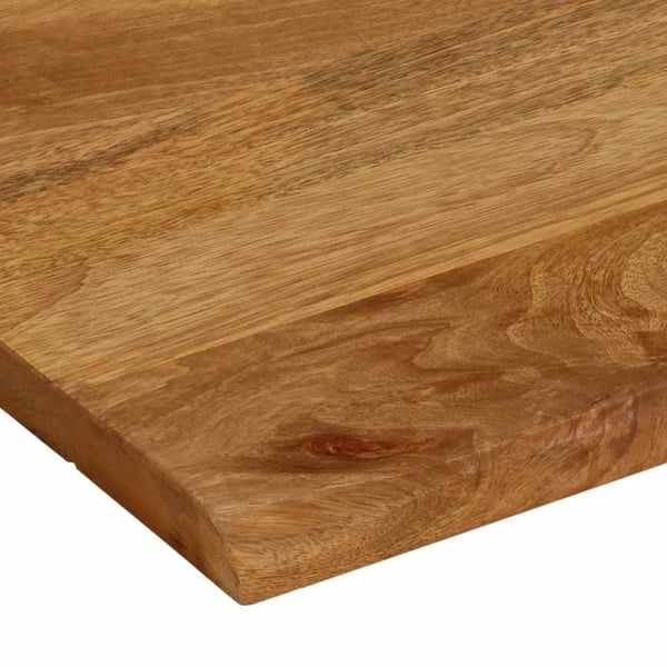 vidaXL Bordplade med levende kant 80x80x2,5 cm massivt mangotræ