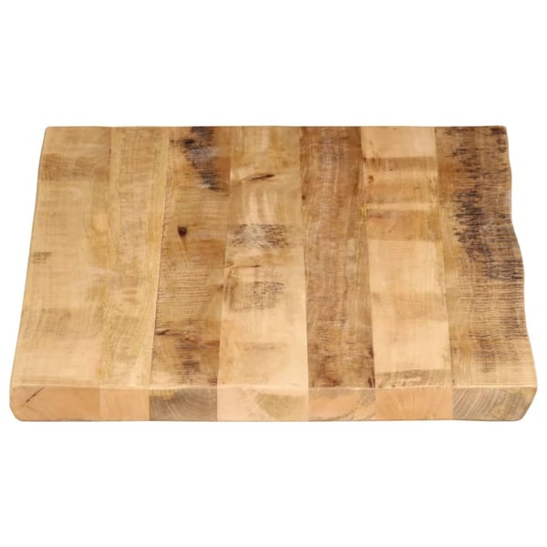 vidaXL Bordplate naturlig kant 110x60x2,5 cm grovt heltre mangotre