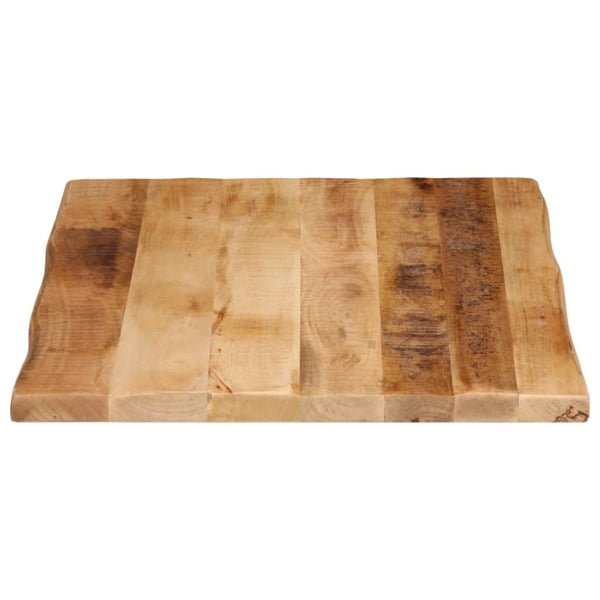 vidaXL Bordplate naturlig kant 80x60x2,5 cm grovt heltre mangotre