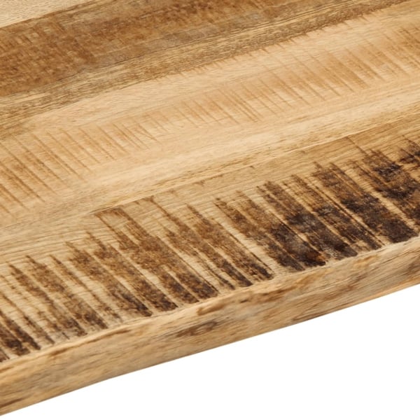 vidaXL Bordplate naturlig kant 40x40x2,5 cm grovt heltre mangotre