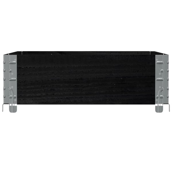 vidaXL Hageplantekasse svart 80x60 cm heltre furu